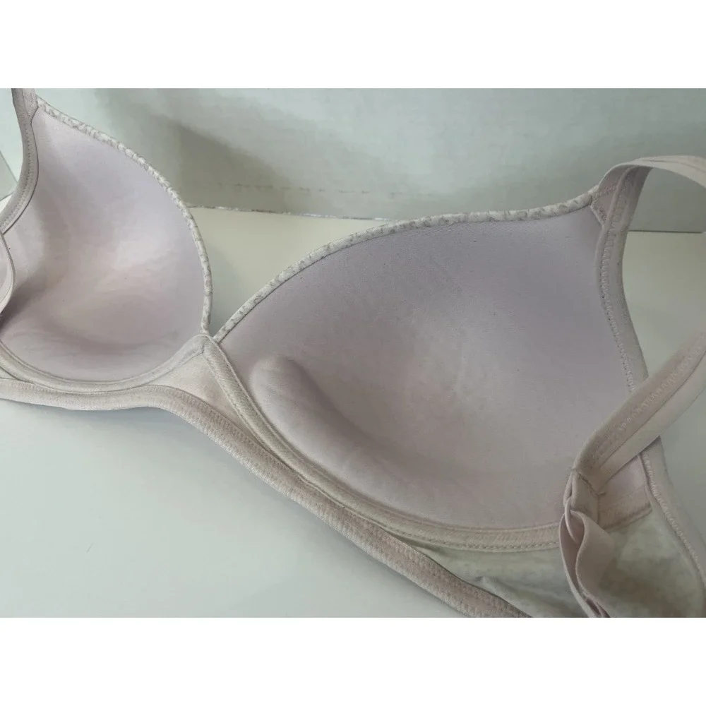Warners~Body Heaven~Women's~Size‎ 36 C~Wireless~Molded Cup~Bra~Pink - Picture 4 of 4